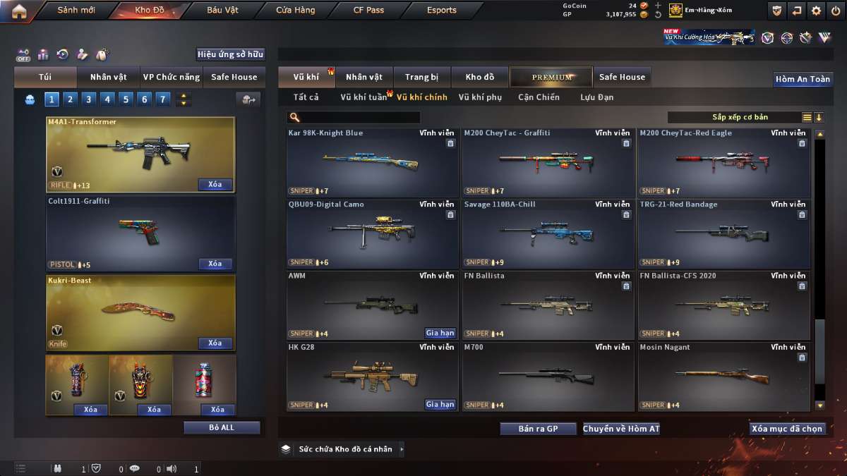 shop acc cf uy tin gia re